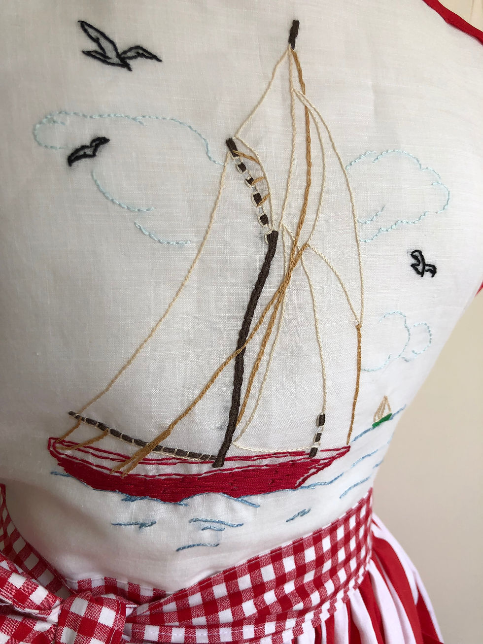 Thumbnail: "Becky's Sailboat" Apron