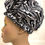 Thumbnail: Black/White Combs Unisex/Modern Milly Shower Cap