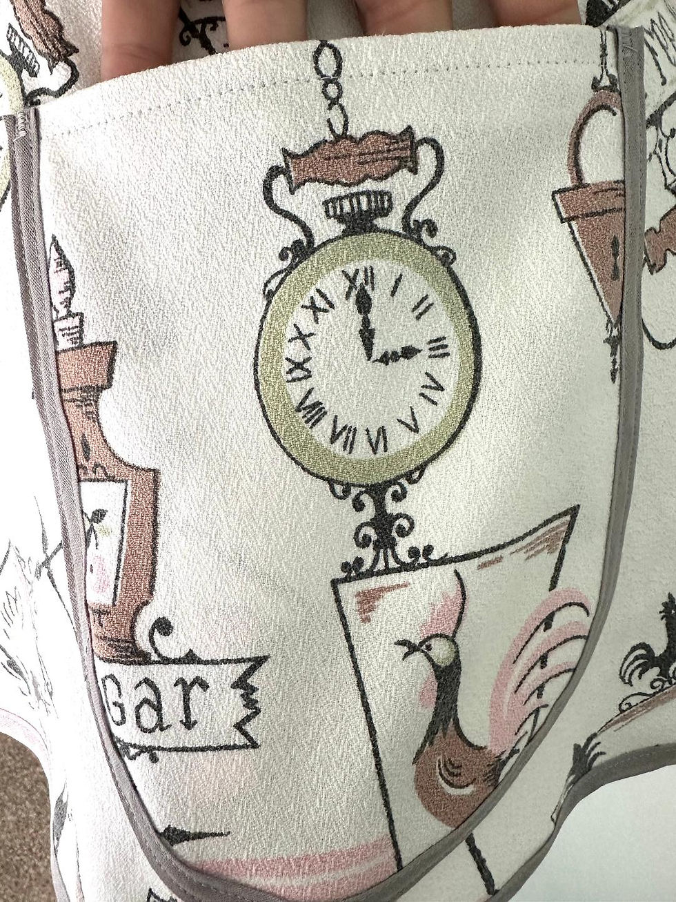 Thumbnail: Tea and Spices Vintage 1950s Tablecloth Retro Apron