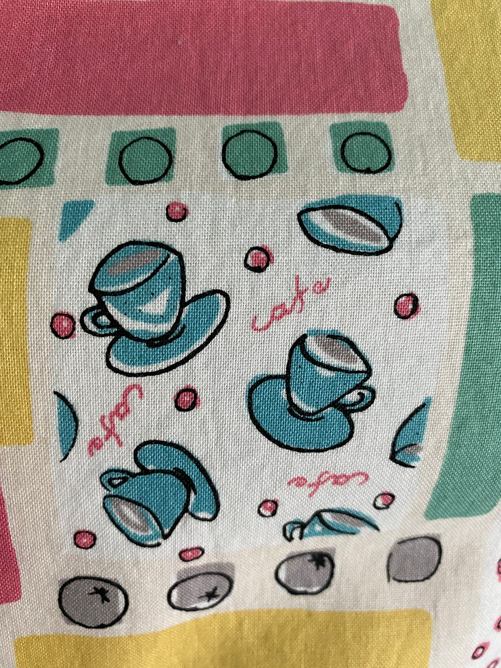 Thumbnail: Perk Up Coffee Themed Retro Apron