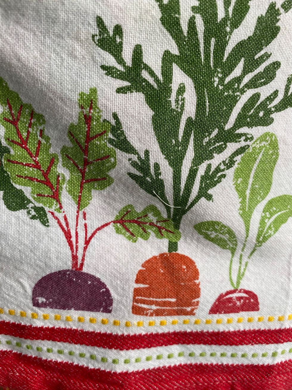 Thumbnail: Eat Your Veggies Tea Towel Apron