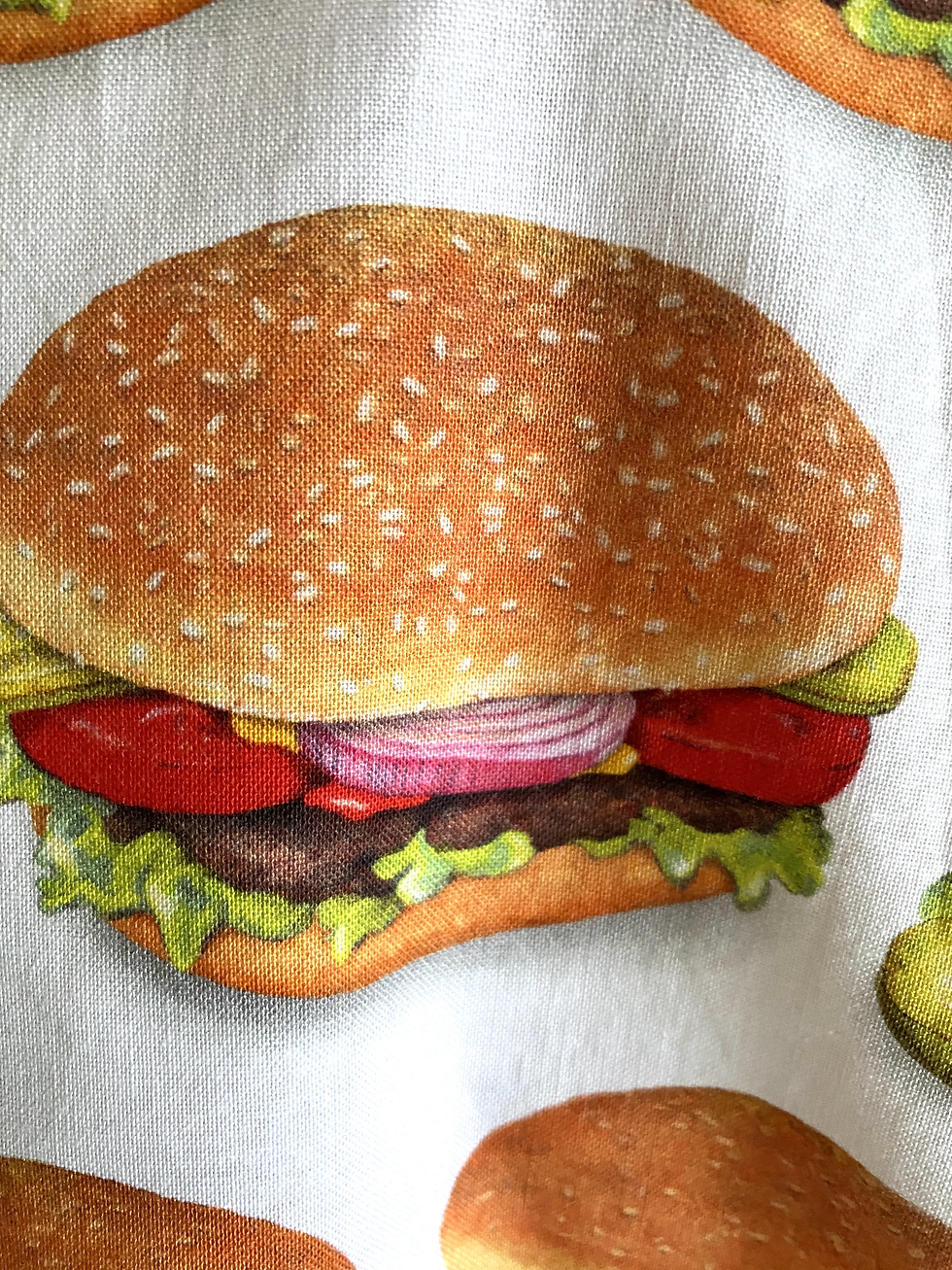Thumbnail: Hamburger Pickles Retro Circle Skirt Apron