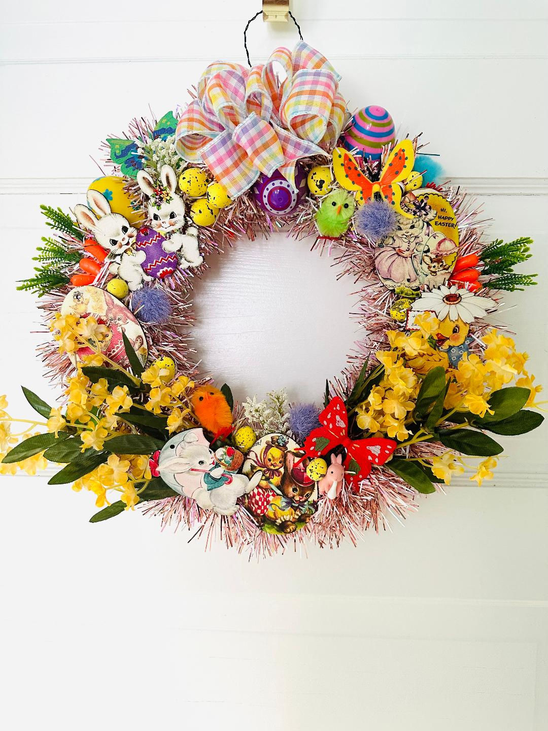 Retro Kitsch Easter Wreath #4