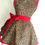 Thumbnail: Animal Print Red Trim Retro Circle Skirt Apron