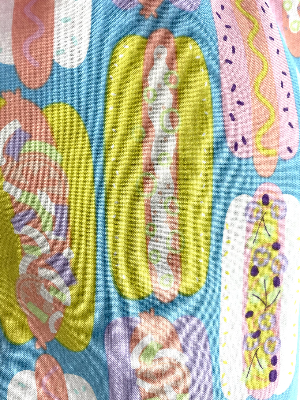 Thumbnail: Hot Dogs Circle Skirt Retro Apron