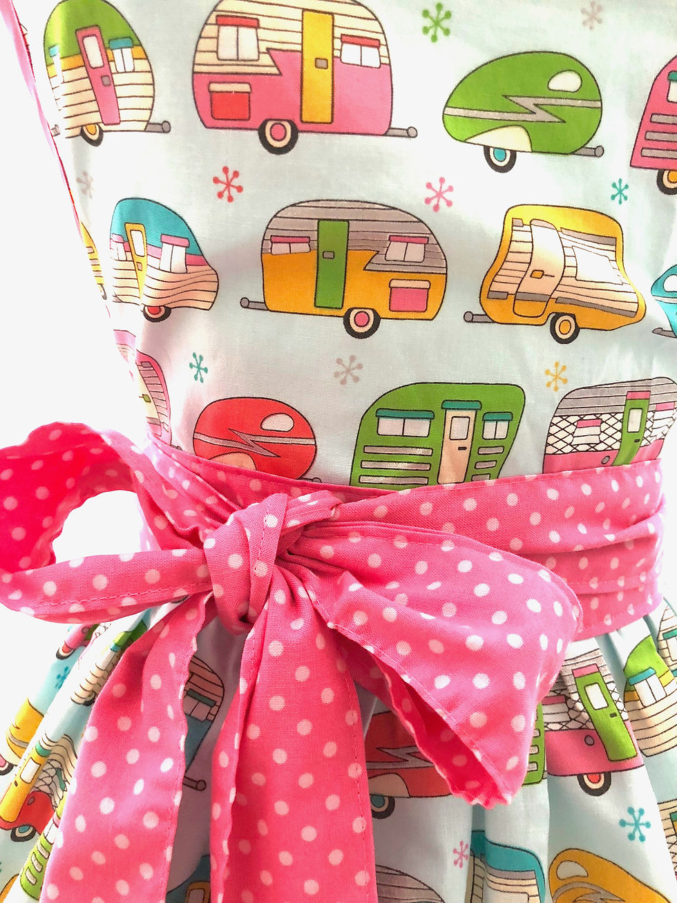 Thumbnail: Retro Campers Light Blue Apron