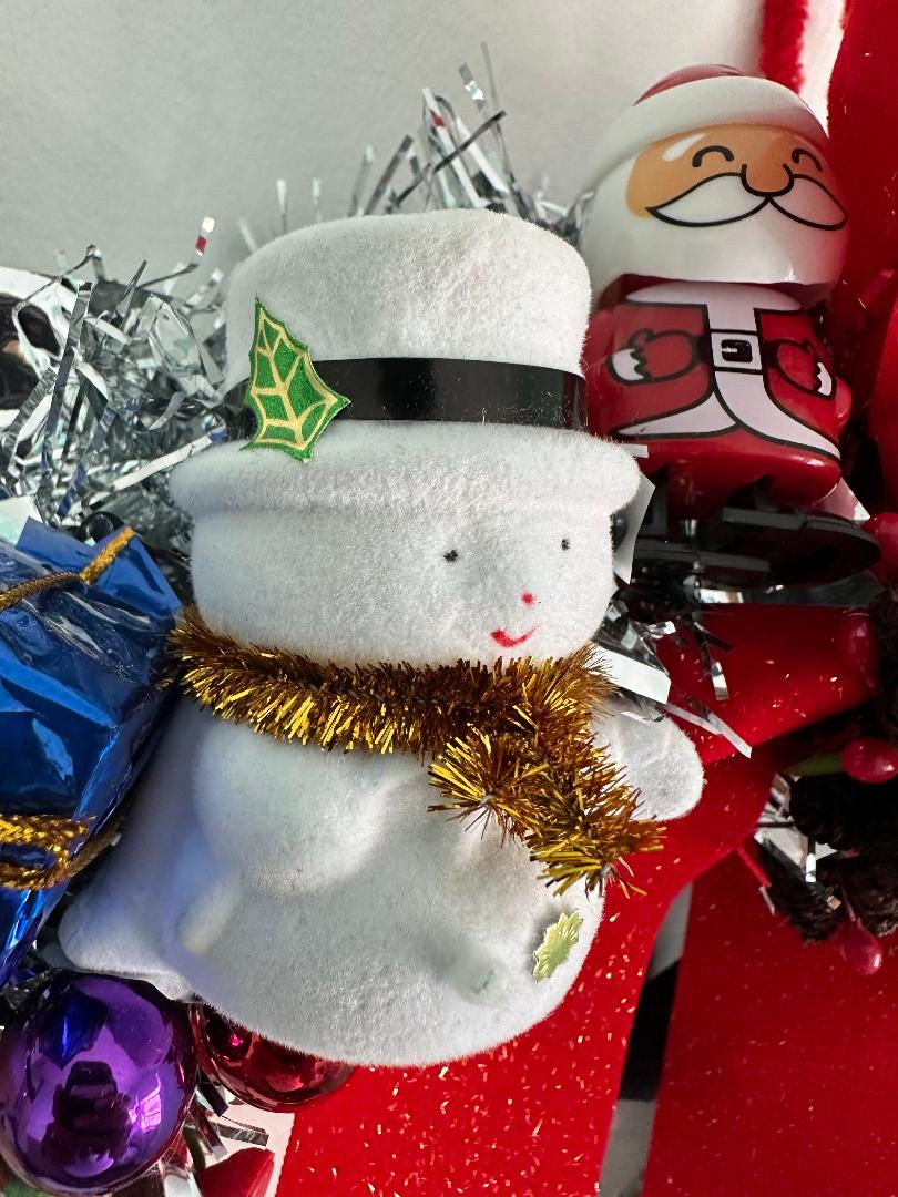 Thumbnail: Santa Head Pirate Toys Retro Kitsch Christmas Wreath