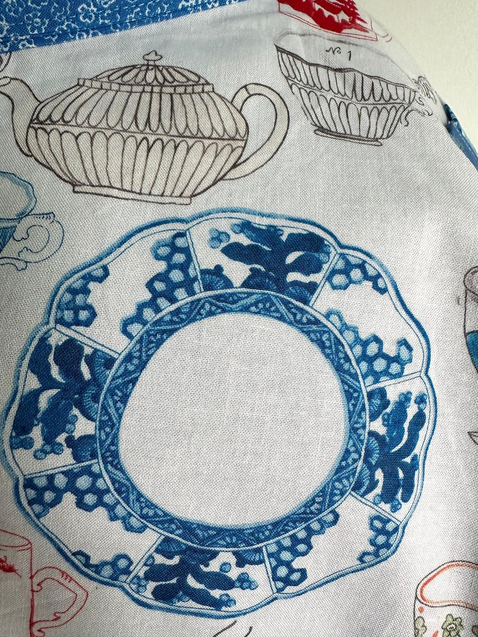 Thumbnail: Elegant Tea Retro Double Circle Skirt Apron