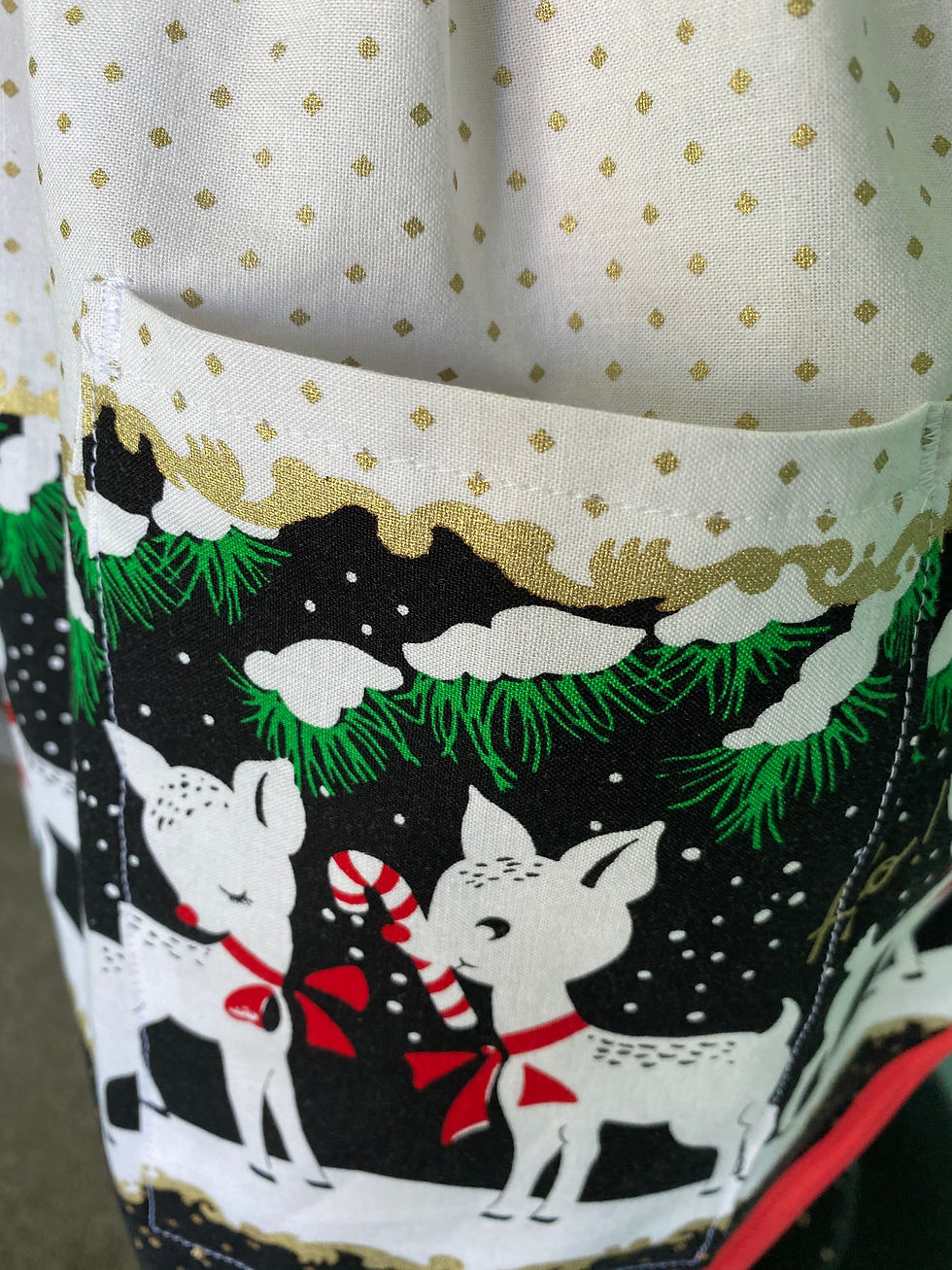 Thumbnail: Hello Deer Retro Christmas Apron