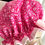 Thumbnail: Women's Shower Cap Ruffled "Pink Animal Print"