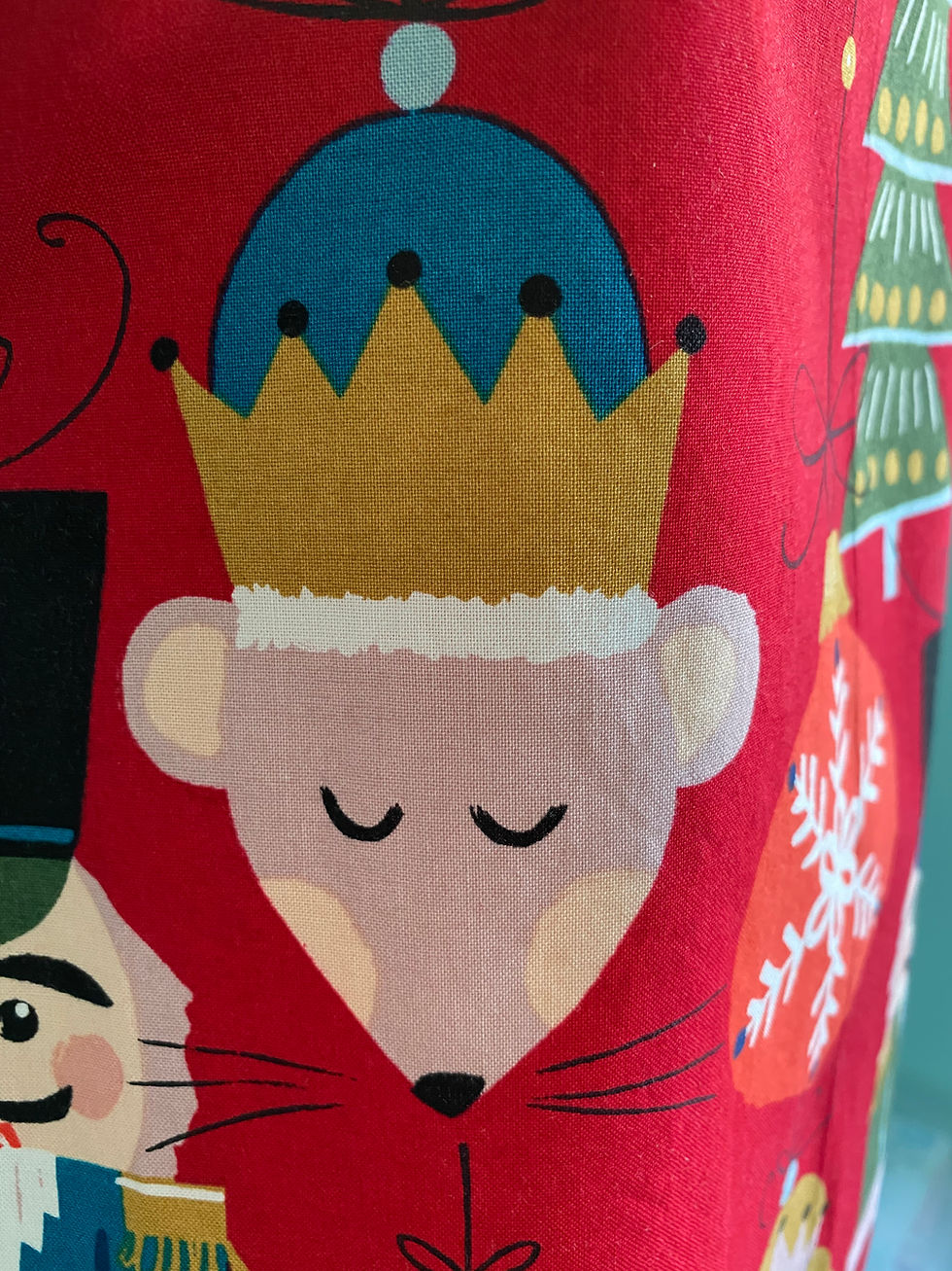Thumbnail: Nutcracker Suite Red A-Line Retro Christmas Apron