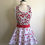 Thumbnail: Cherries on White Circle Skirt Retro Apron