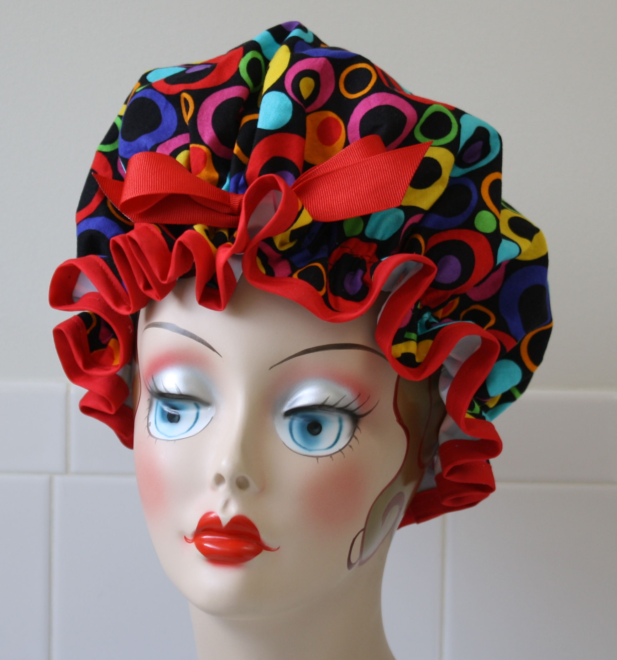 La Di Dot Shower Cap