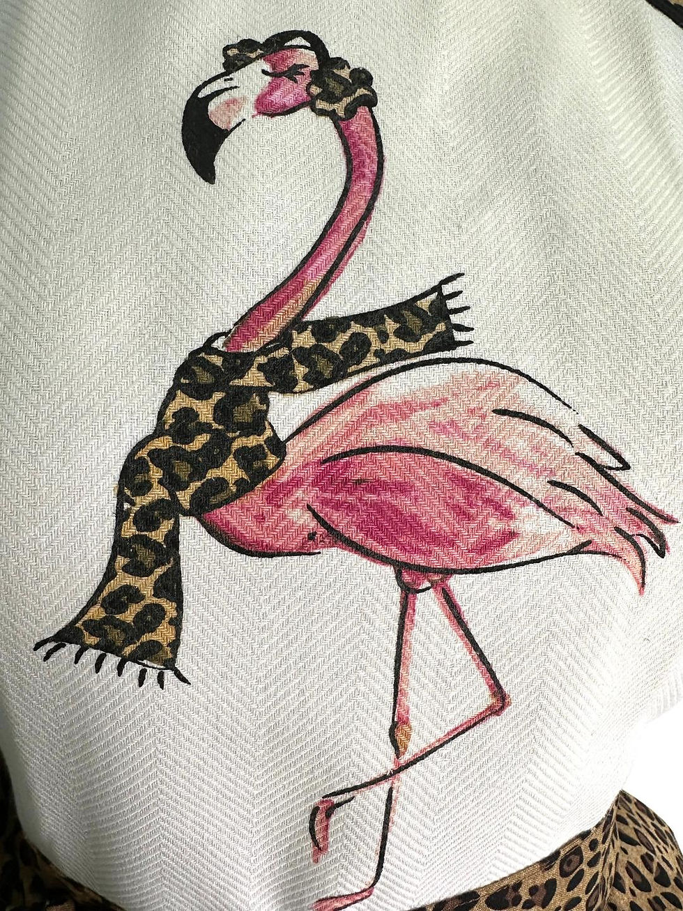 Thumbnail: Winter Flamingo Retro Apron