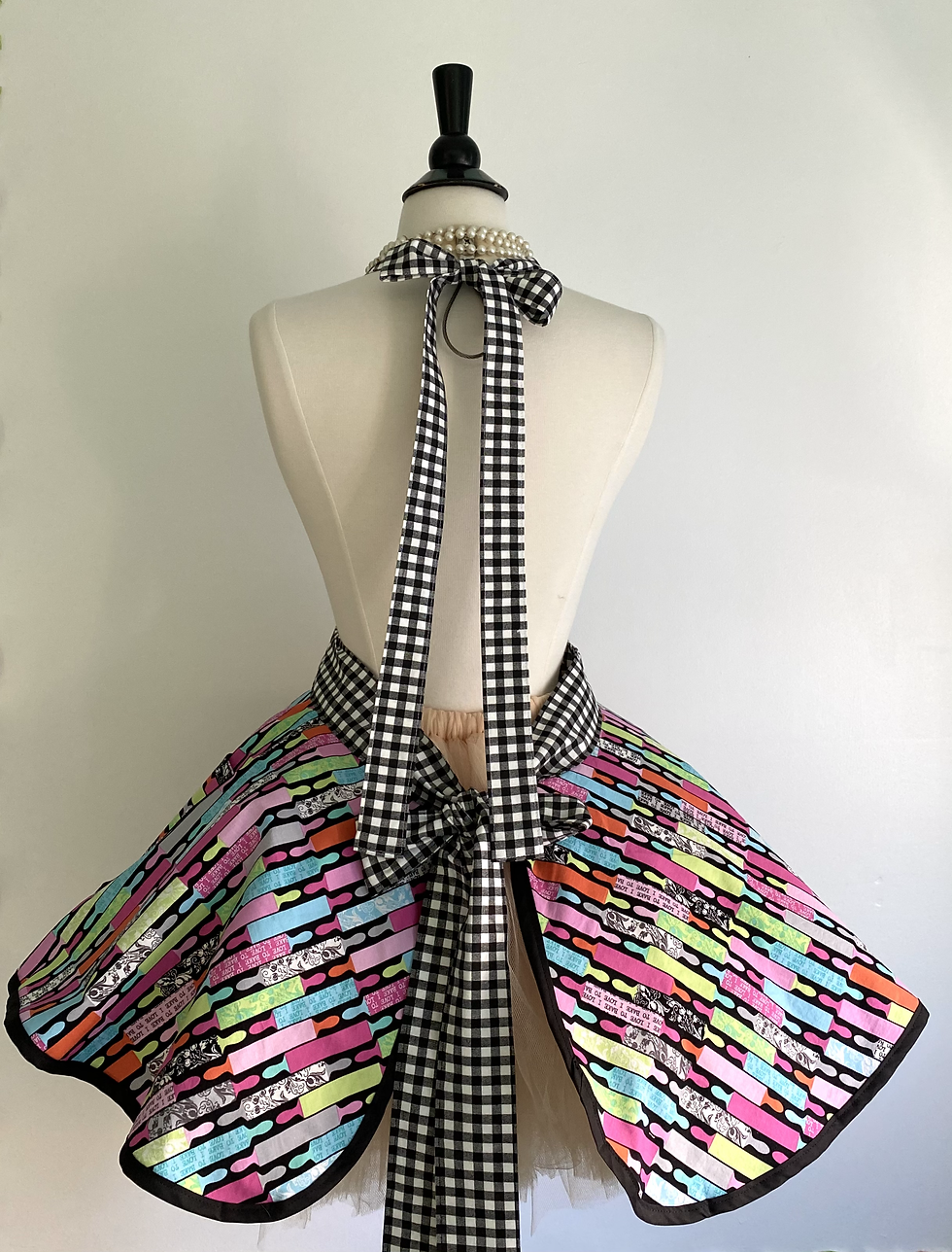 Thumbnail: Roll With It Tea Towel Circle Skirt Retro Apron