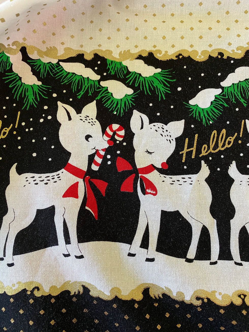 Thumbnail: Hello Deer Retro Christmas Apron