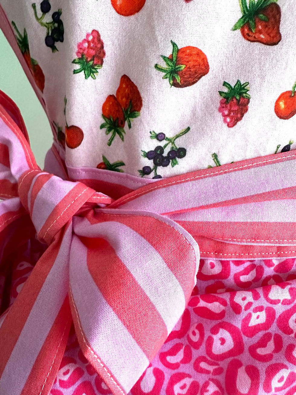 Thumbnail: Pom Pom and Berries Retro Circle Skirt Apron