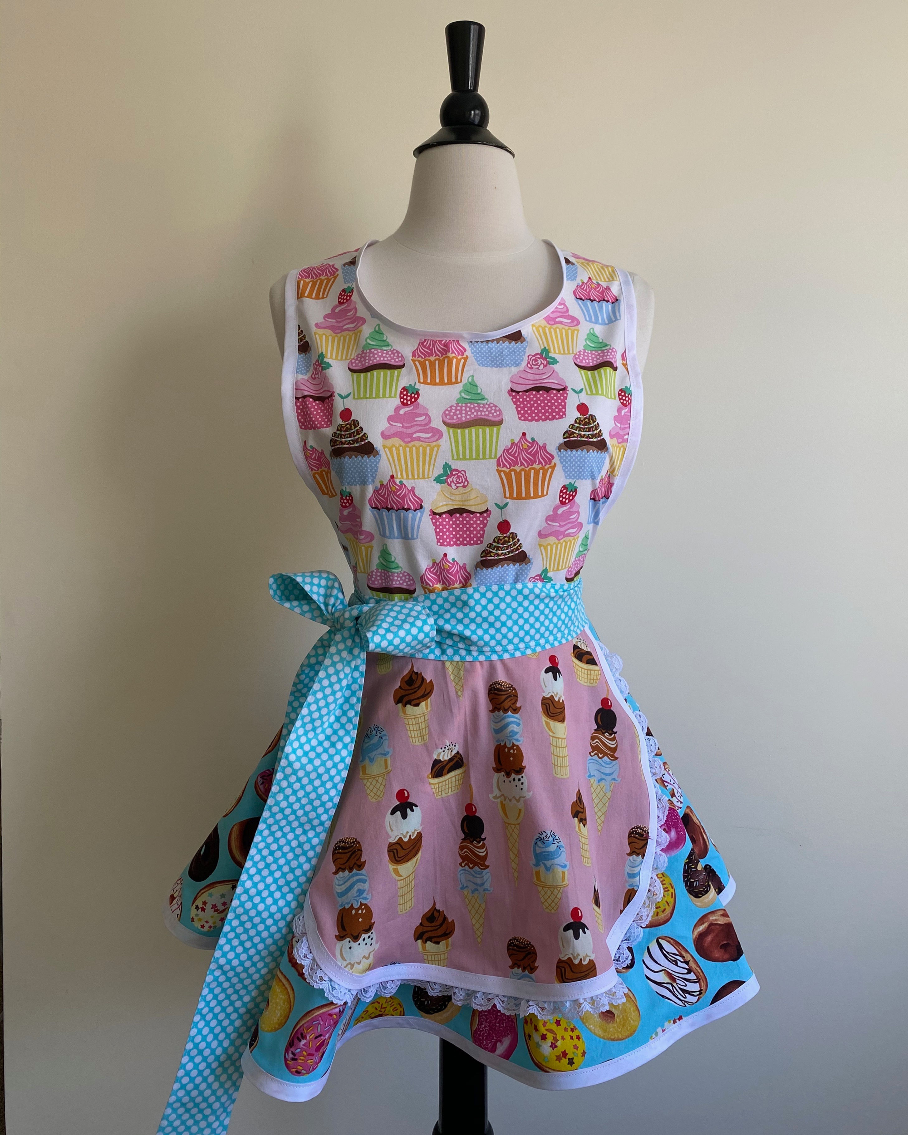 Sweet Treats Circle Skirt Retro Apron