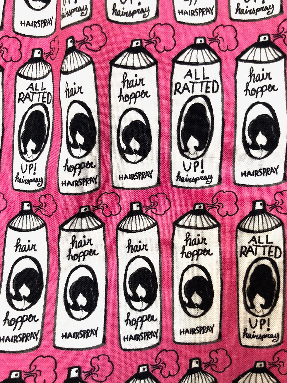 Thumbnail: Hairspray Pink Ruffled Shower Cap