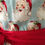Thumbnail: Retro Apron Smiley Santa on Blue