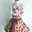 Thumbnail: Santa and Candy Cane Stripe Retro Circle Skirt Christmas Apron