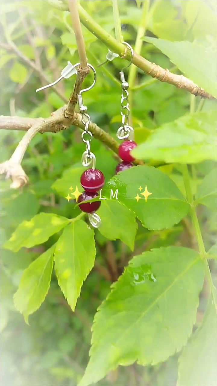 Miniatura: ✨Brincos terapêuticos com Ágatas fúcsia [banho de prata]✨