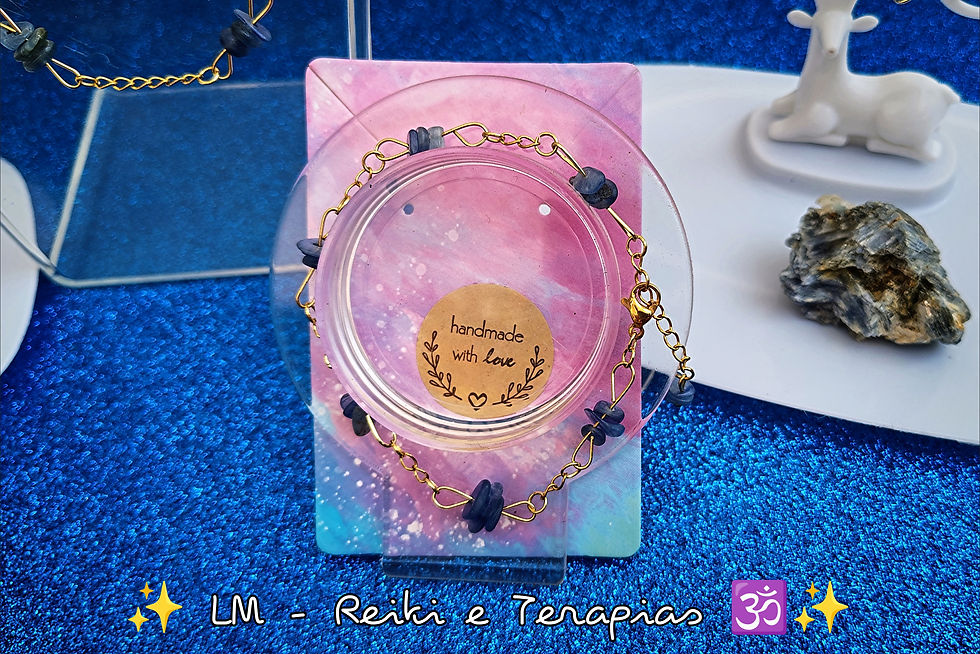 Miniatura: ✨Pulseiras terapêuticas (em aço) com cristais ✨