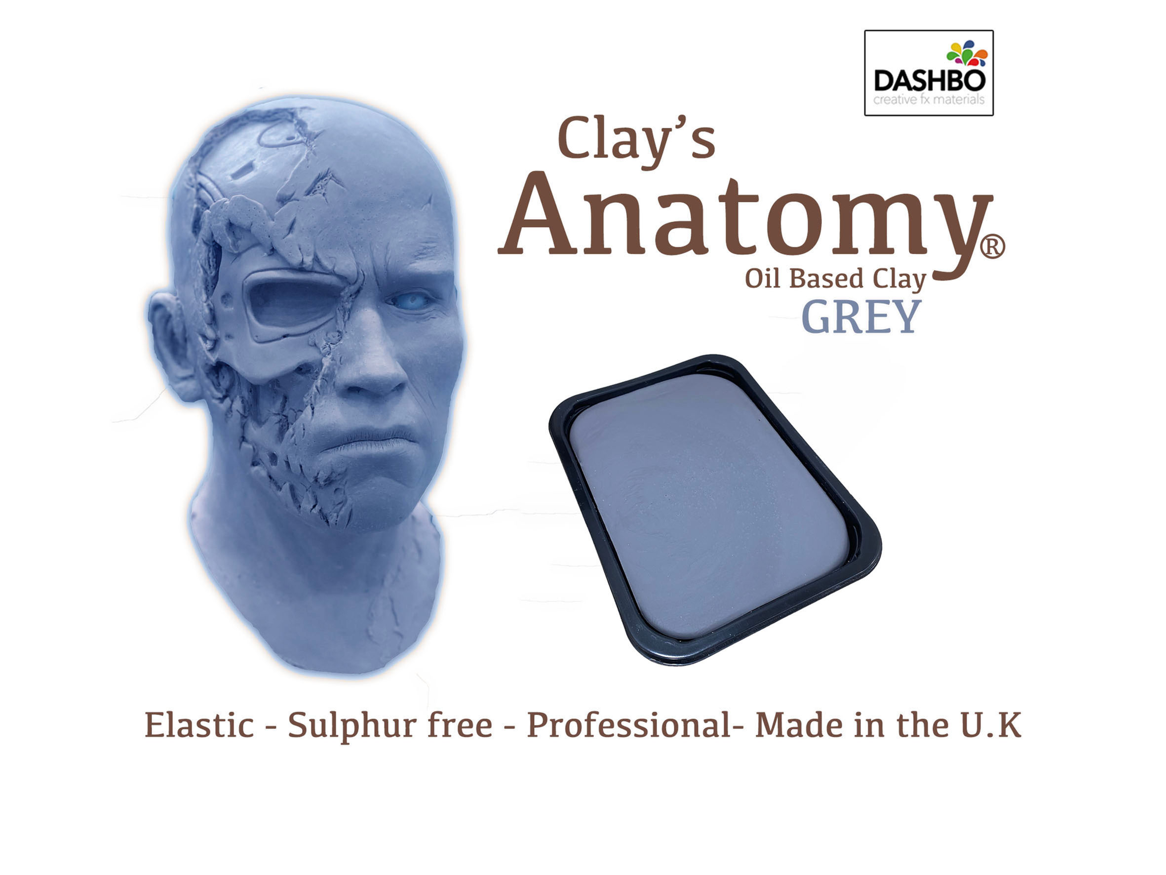 Clay's Anatomy Oil Based Sulphur Free Clay - 1 KG GREY