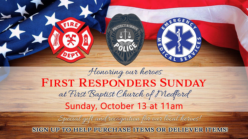 First Responders Sunday