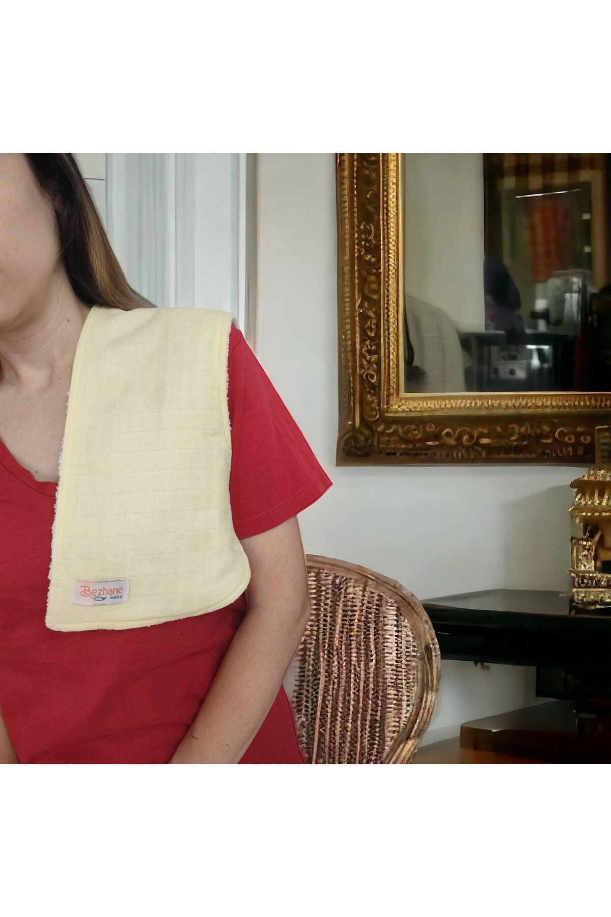 %100 Organik Pamuk Kumaş Müslin Çift Yönlü Çok Amaçlı Omuz Örtüsü