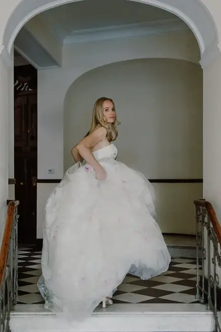 editorial style bride in Berlin on her wedding day