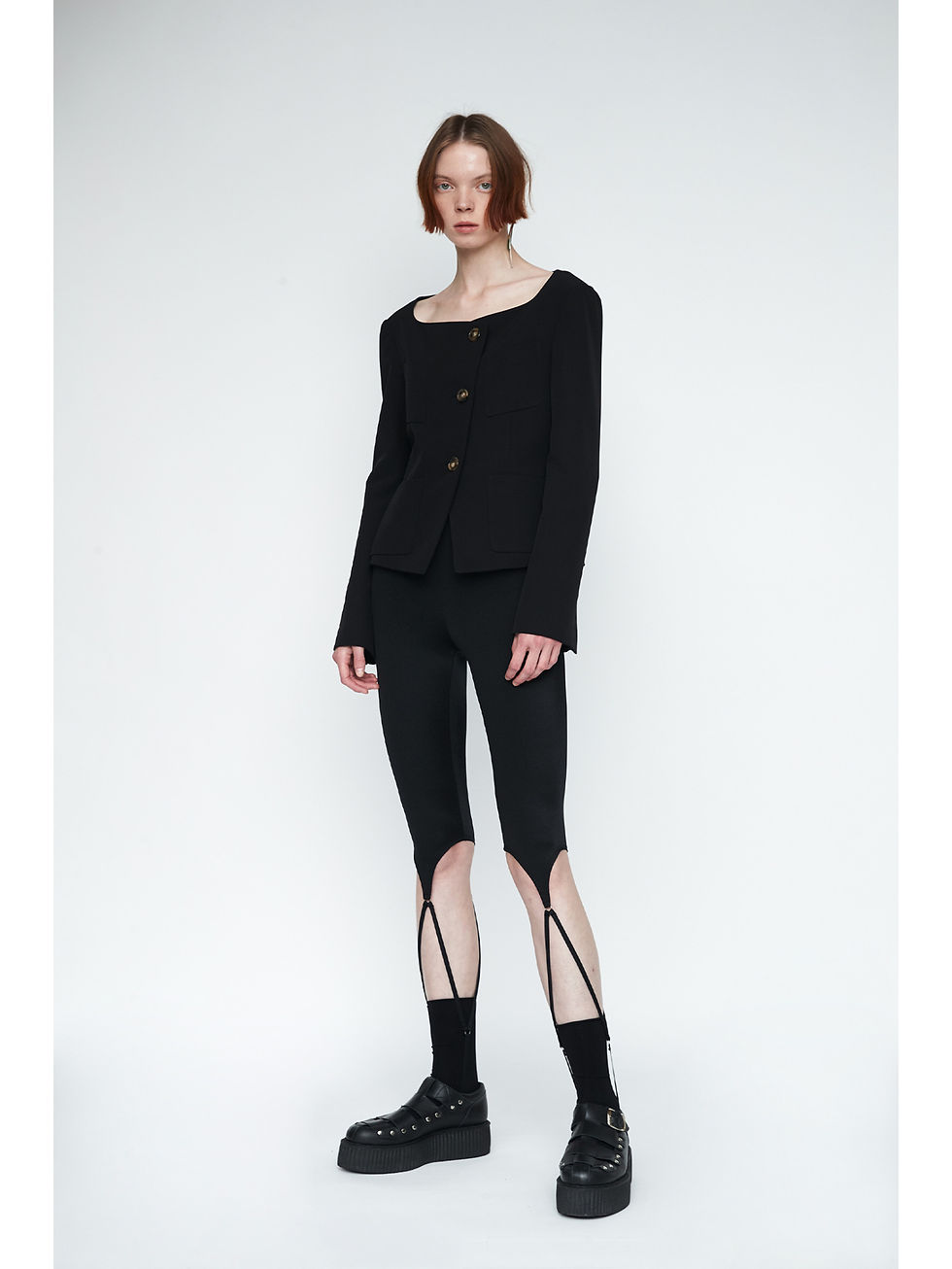 Thumbnail: Square Neck Fitted Jacket