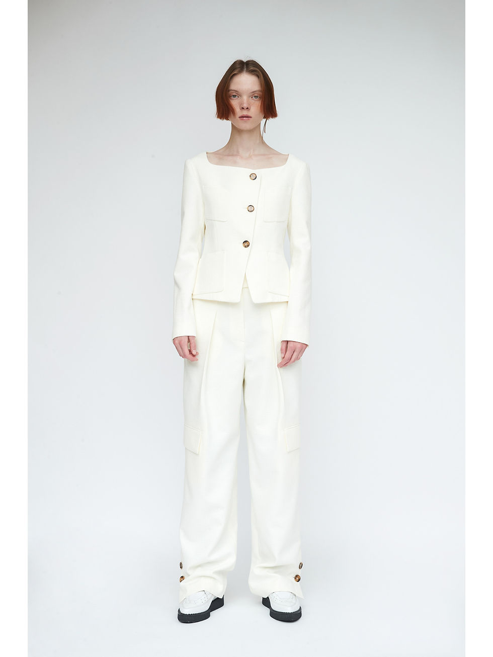 Thumbnail: Square Neck Fitted Jacket
