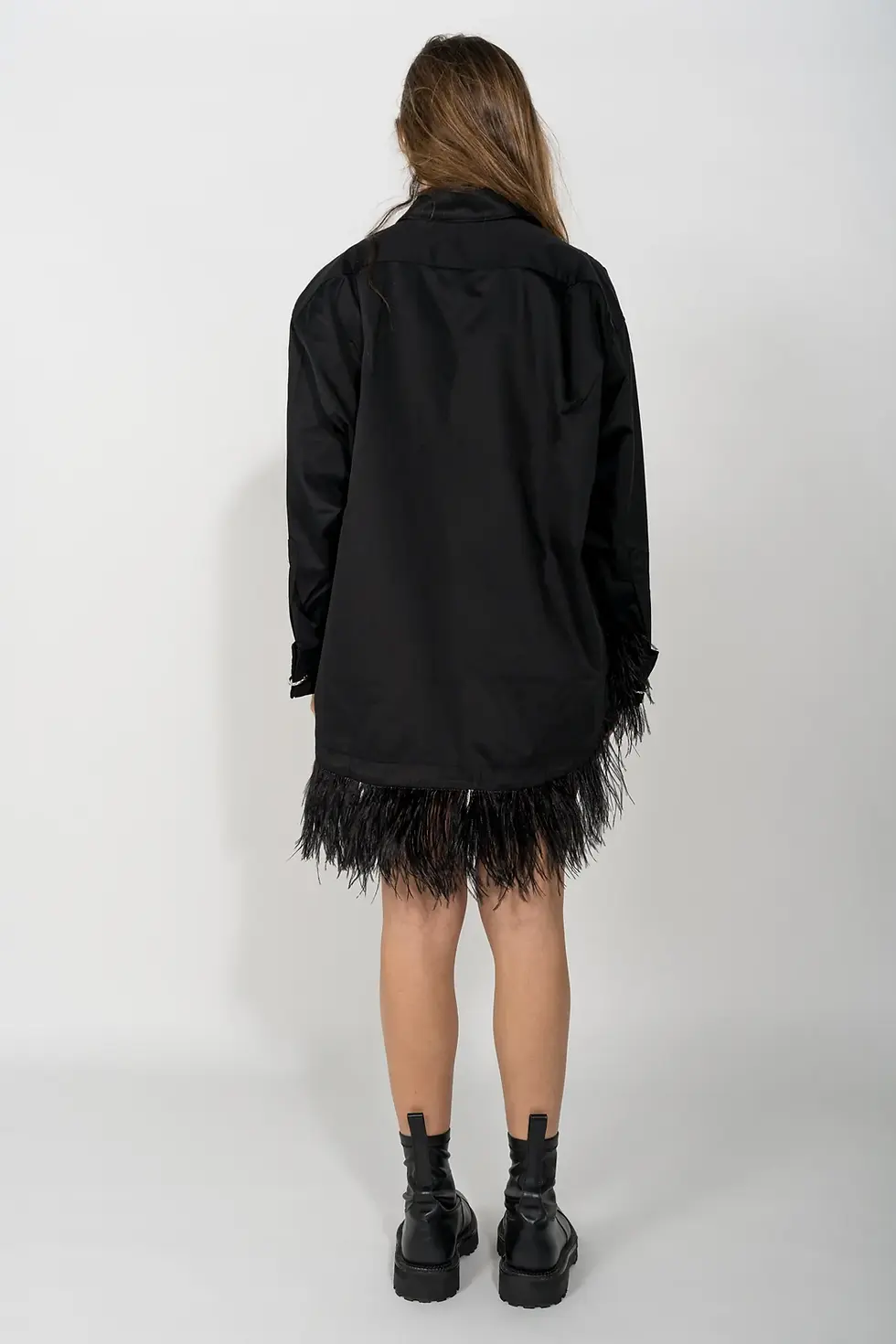 Thumbnail: Feather Shirt Dress