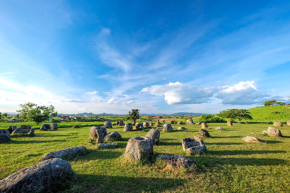 Plain of jars in Phonsavan, Xiengkhuang, Laos