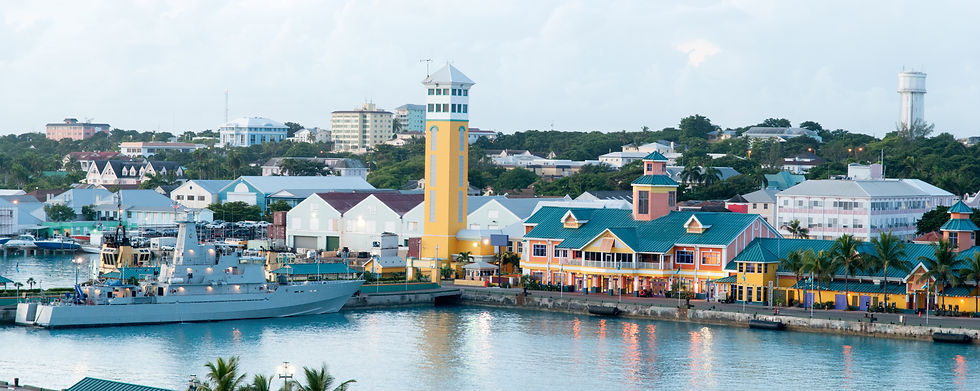 Shopping area of Nassau, Bahamas