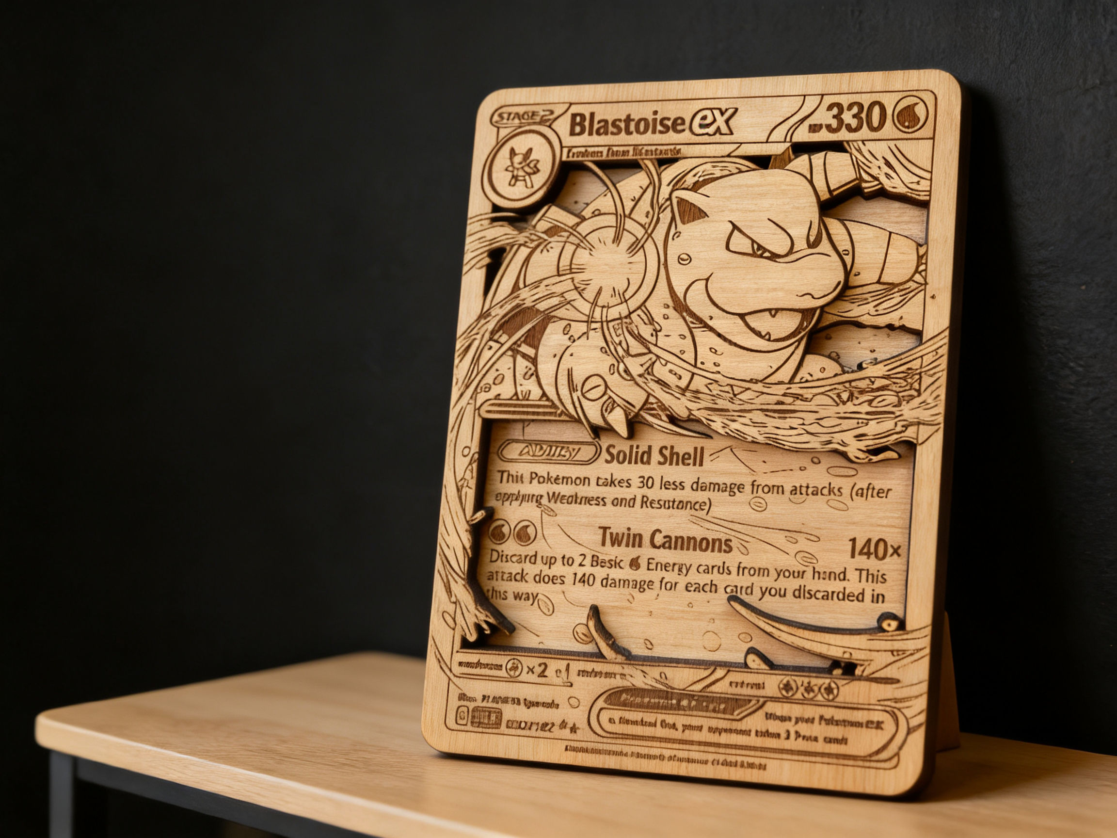 Blastoise EX Interactive Engraving