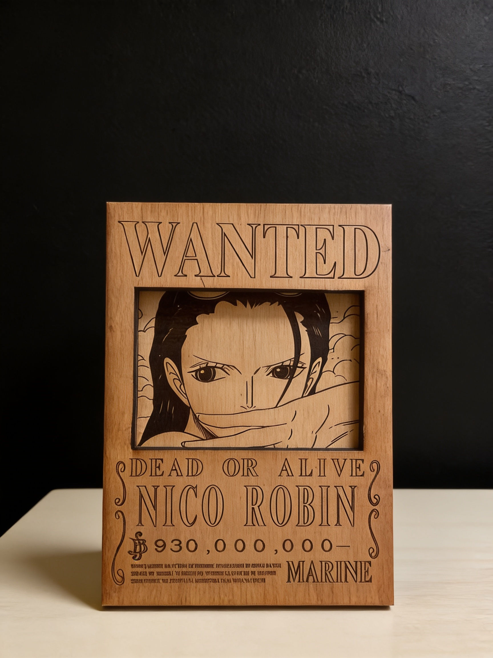 Nico Robin Wanted Poster Interactive Engraving