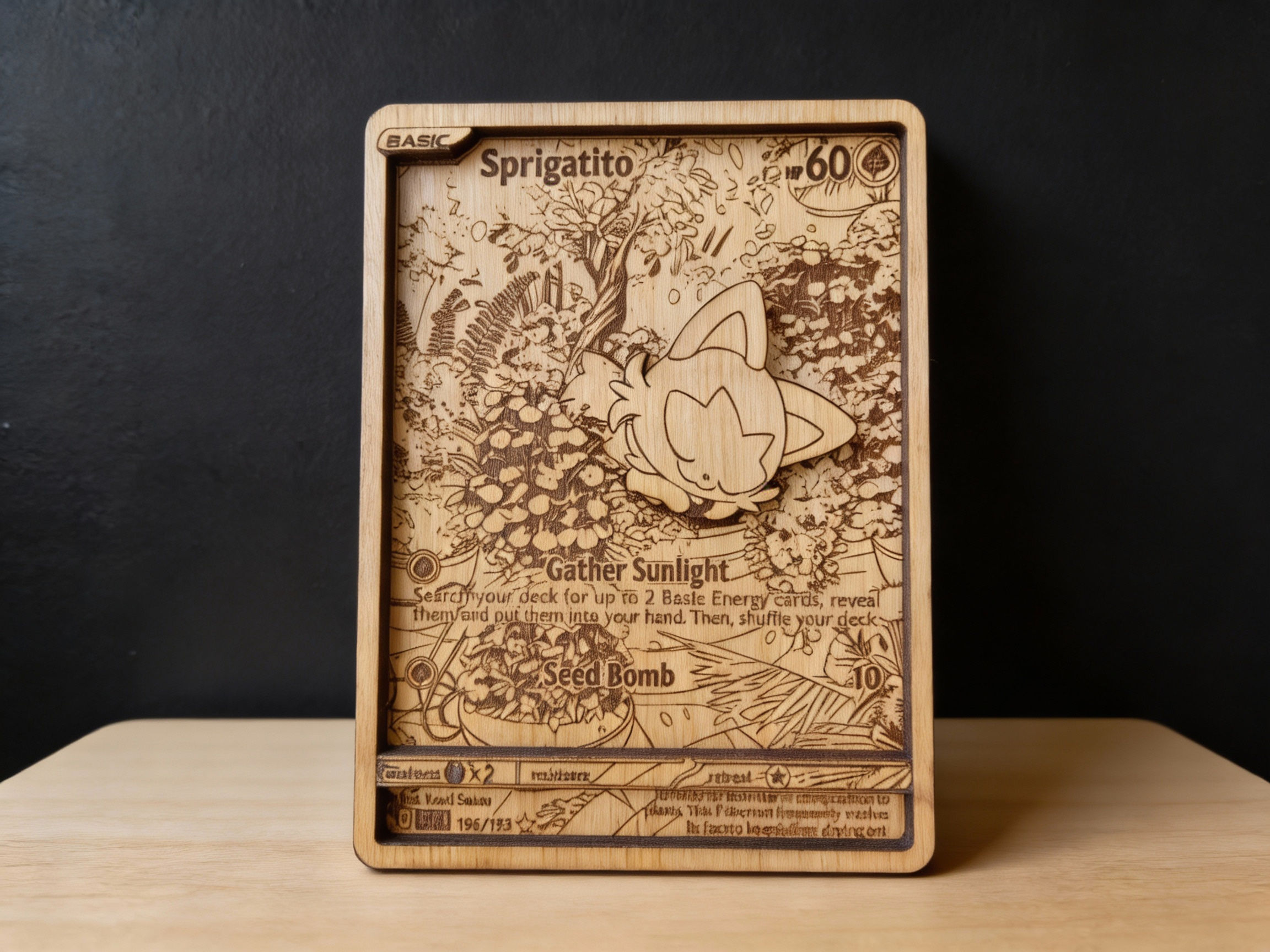 Sprigatito Interactive Engraving