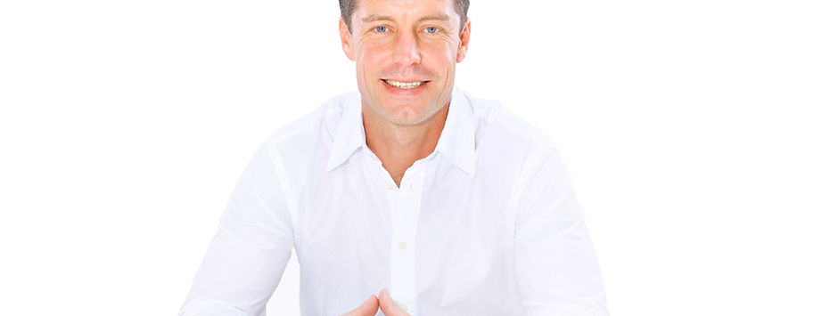 Man Sitting at Table