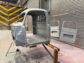 Cab sandblasted and undercoated at Tauranga Sandblasting