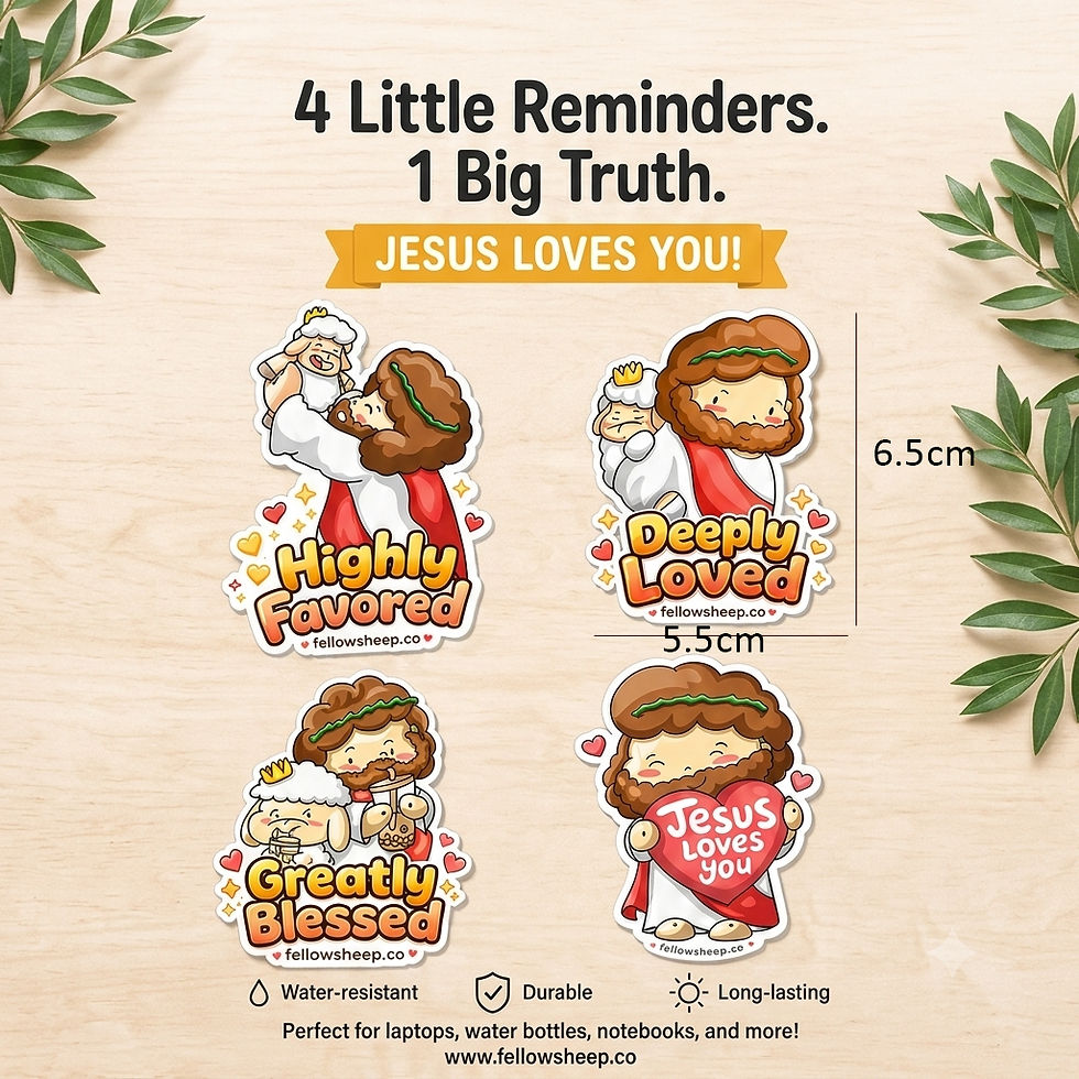 Thumbnail: Favored,Blessed,Loved Stickers