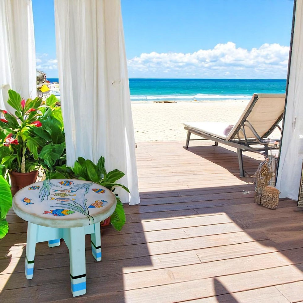 Miniatura: Banquinho Arte - Inventive House Praia