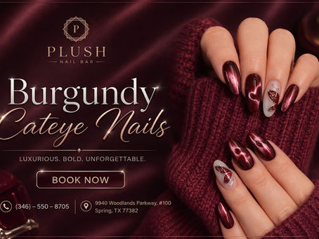 10 Burgundy Cat Eye Nails Ideas Worth Booking This Fall