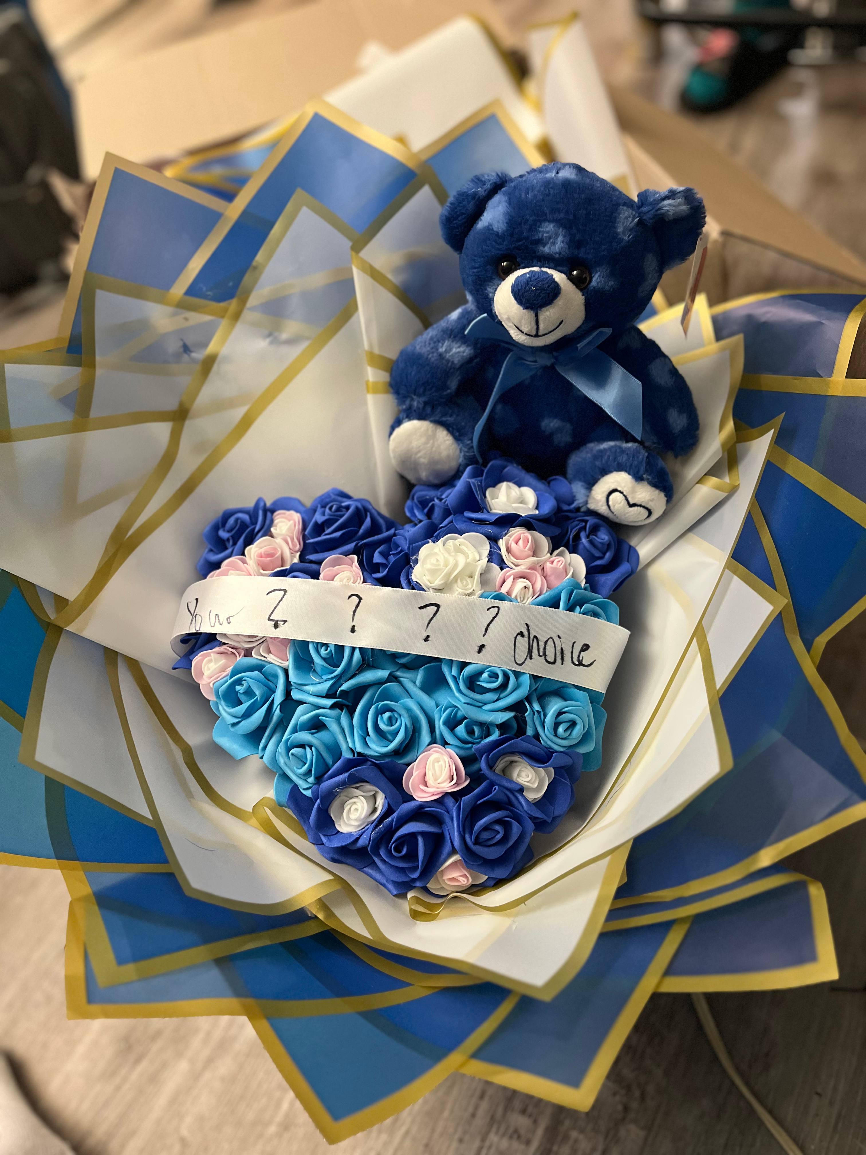 Personalized Heart Bouquet 