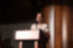 Stephanie Kraft Sheley, founder of Right By You, is giving a speech after receiving the Ellerston Innovation Award