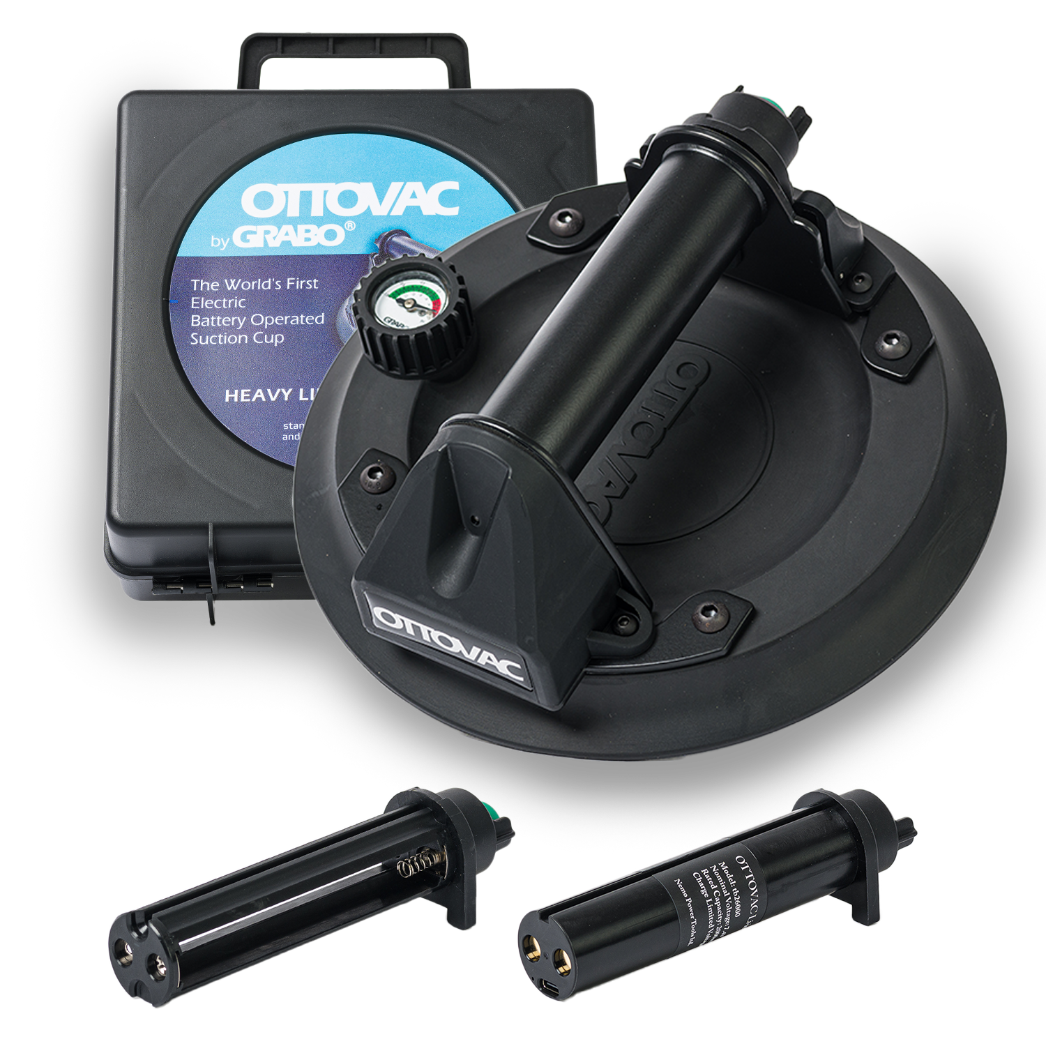 OTTOVAC Portable Electric Vacuum Suction Gripper for Glass Up to 220 Lb
