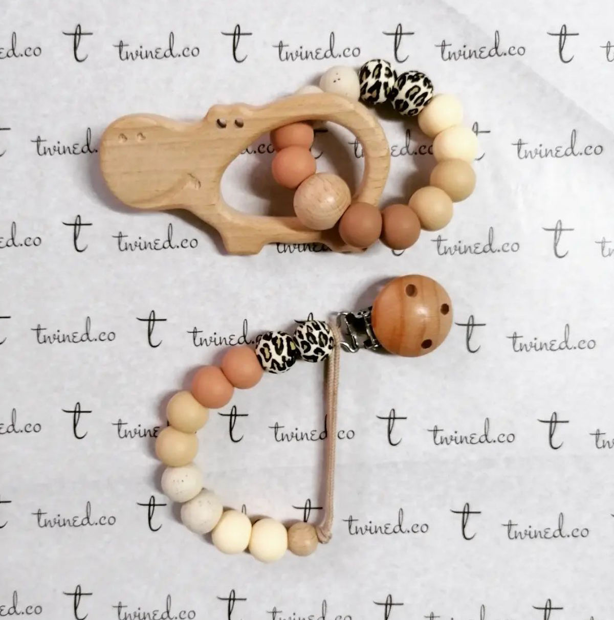 Silicone Dummy Clip & Teether Combo