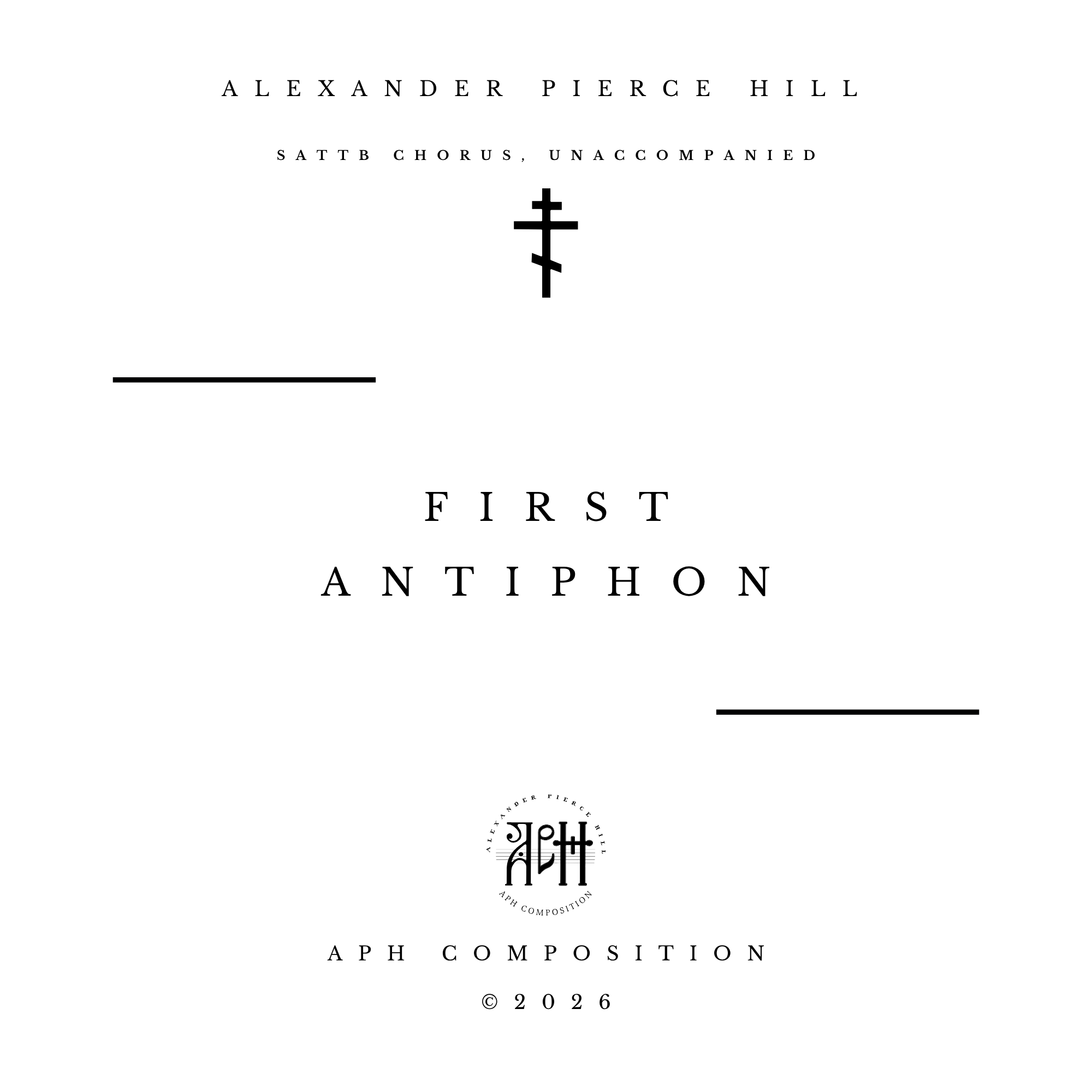 First Antiphon (5-Part SATTB)