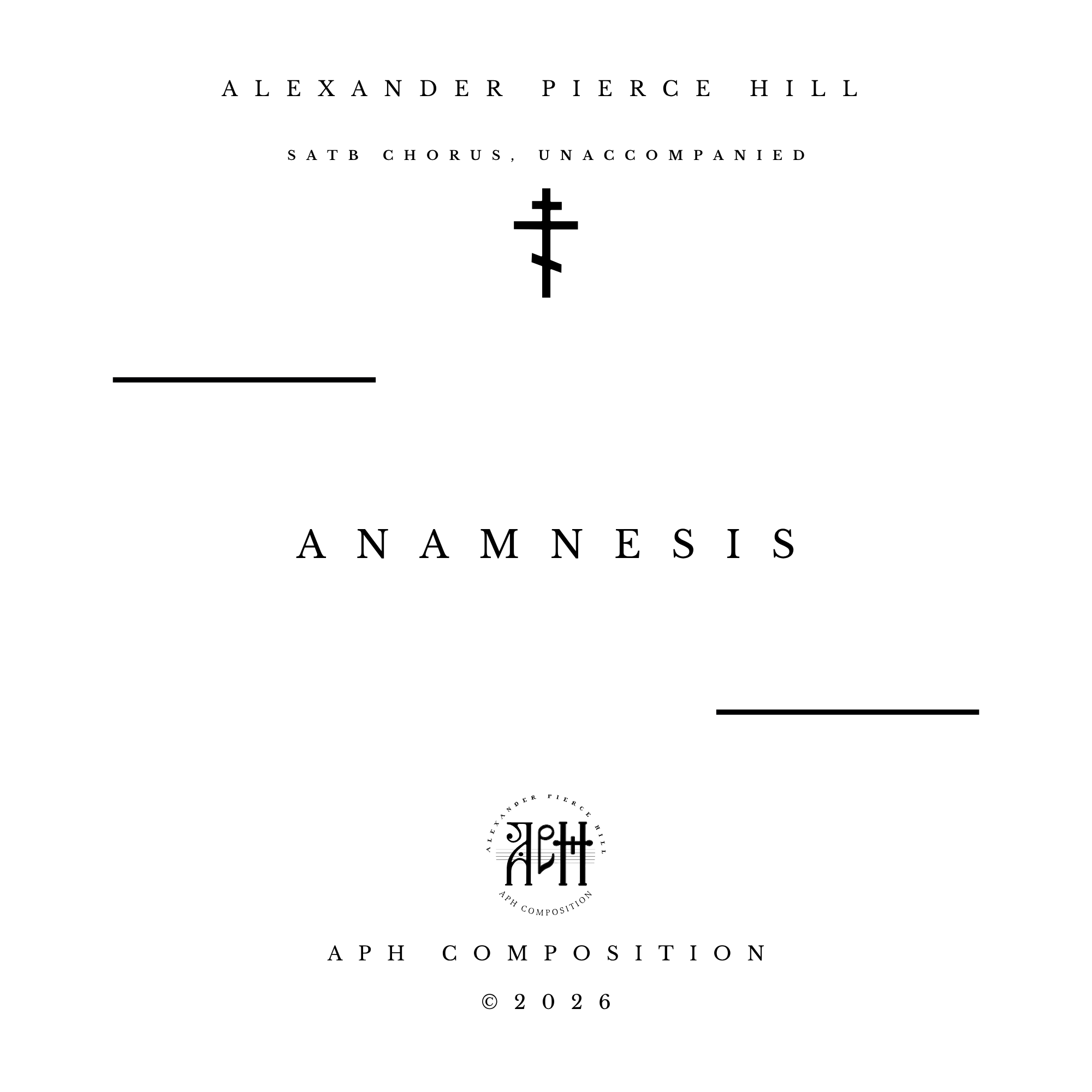 Anamnesis (4-Part SATB)